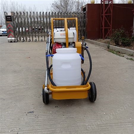 18H液体沥青喷洒机修路用的小型手推式汽油撒布机道路修补洒布机