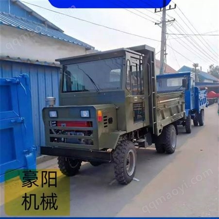 25-四不像工程車 柴油四驅自卸運輸車 載重6噸液壓自卸豪陽機械