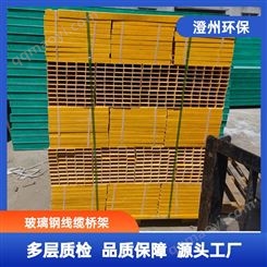 澄州环保 100*50玻璃钢电缆桥架 SMC铁路拉挤槽式梯式复合 走线槽